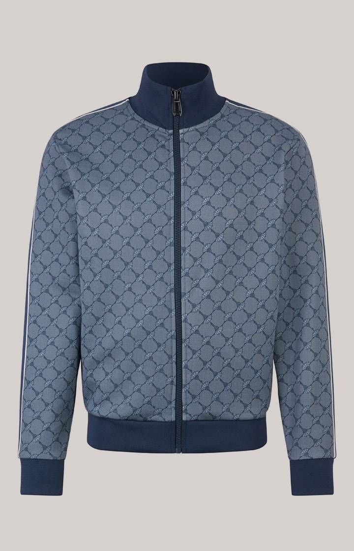 Joop Cornflower-Sweatjacke Tayfun in Blau gemustert Neueste Stile