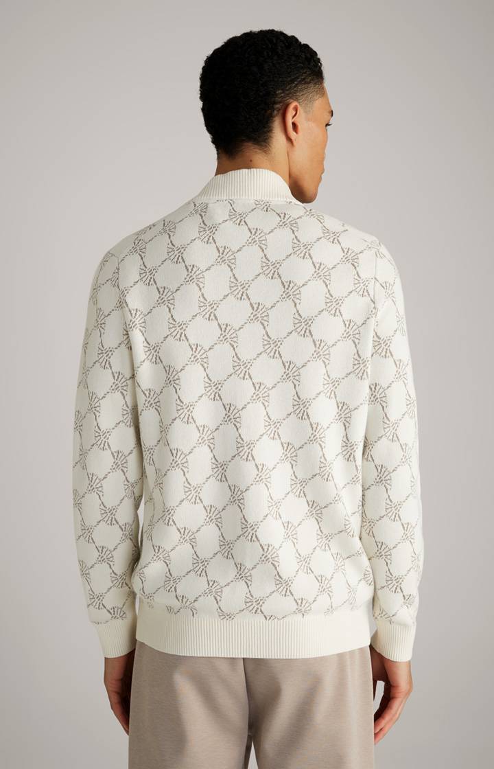 Joop Cornflower-Strickjacke Raveno in Weiß gemustert Bis zu 65% Rabatt