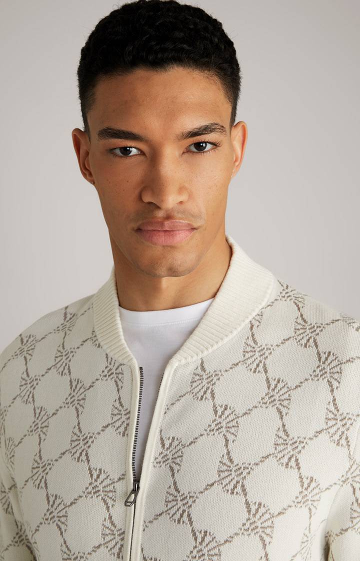 Joop Cornflower-Strickjacke Raveno in Weiß gemustert Bis zu 65% Rabatt