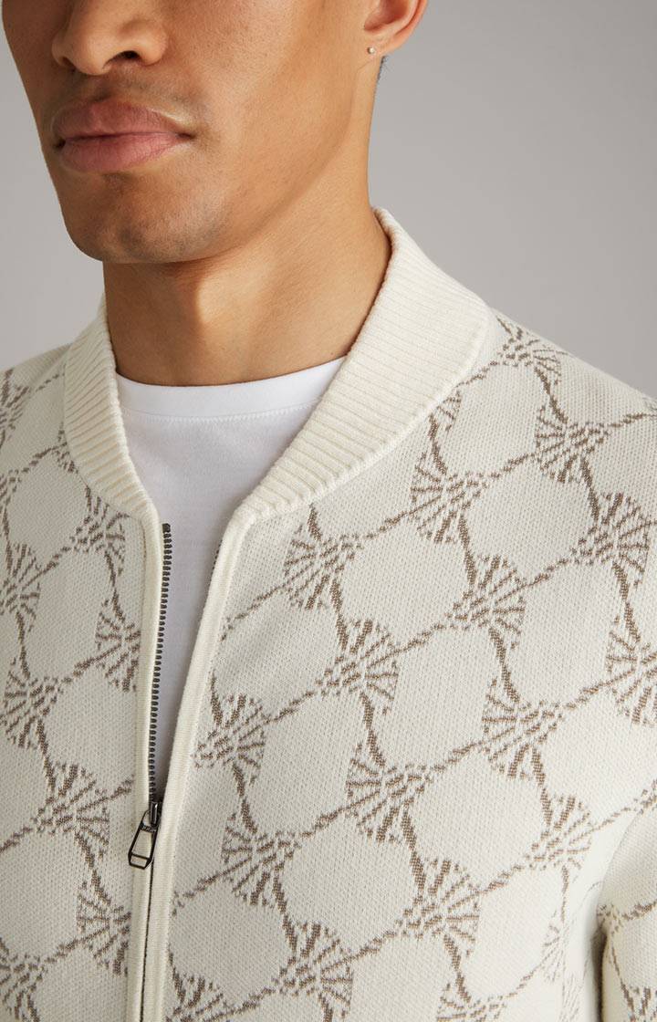 Joop Cornflower-Strickjacke Raveno in Weiß gemustert Bis zu 65% Rabatt