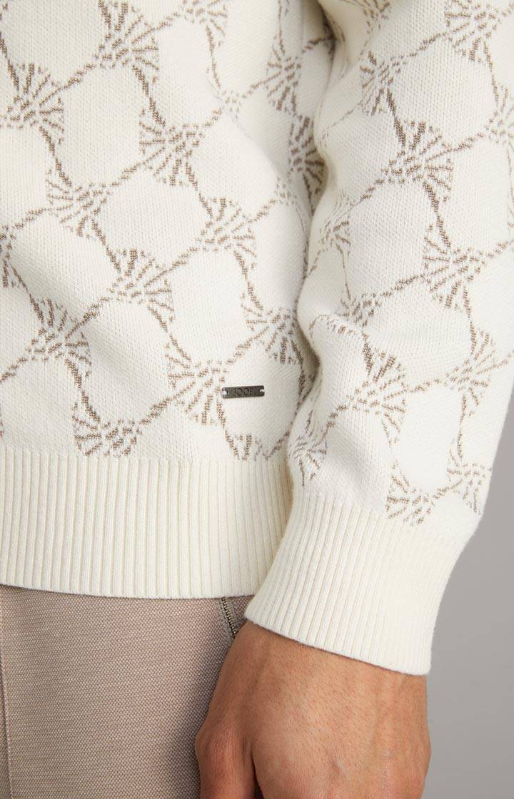 Joop Cornflower-Strickjacke Raveno in Weiß gemustert Bis zu 65% Rabatt