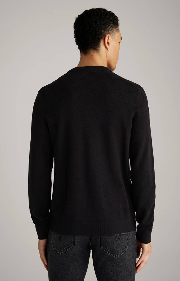 Joop Cornflower-Pullover Ravon in Schwarz gemustert Discount Store für neue Produkte