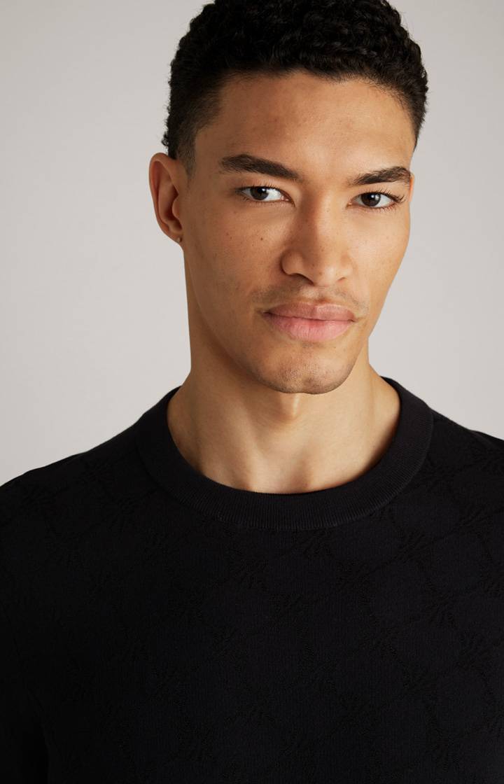 Joop Cornflower-Pullover Ravon in Schwarz gemustert Discount Store für neue Produkte