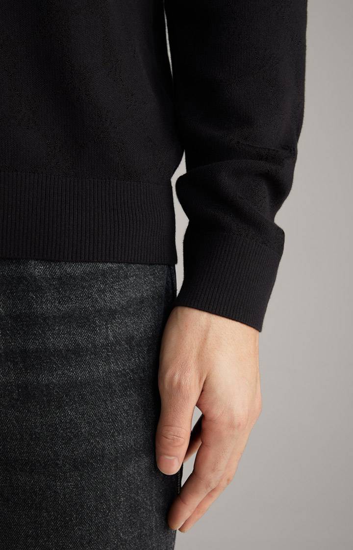 Joop Cornflower-Pullover Ravon in Schwarz gemustert Discount Store für neue Produkte