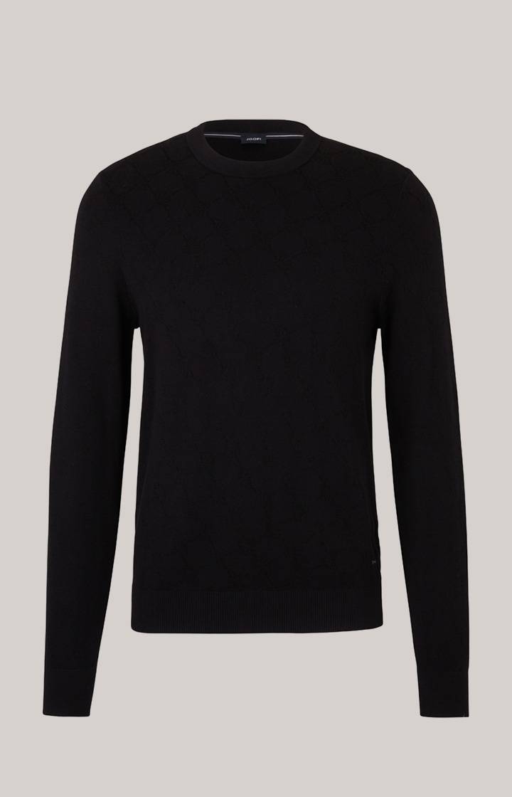 Joop Cornflower-Pullover Ravon in Schwarz gemustert Discount Store für neue Produkte