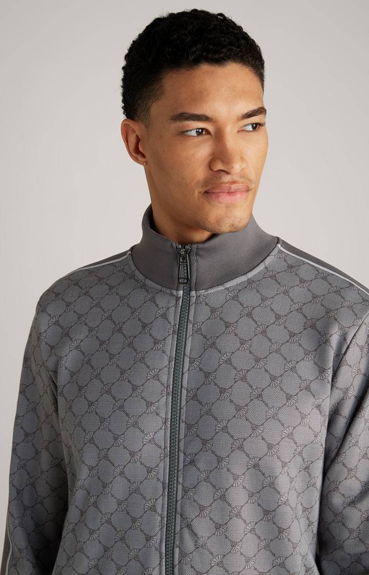 Joop Cornflower-Sweatjacke Tayfun in Grau gemustert Riesige Rabatte