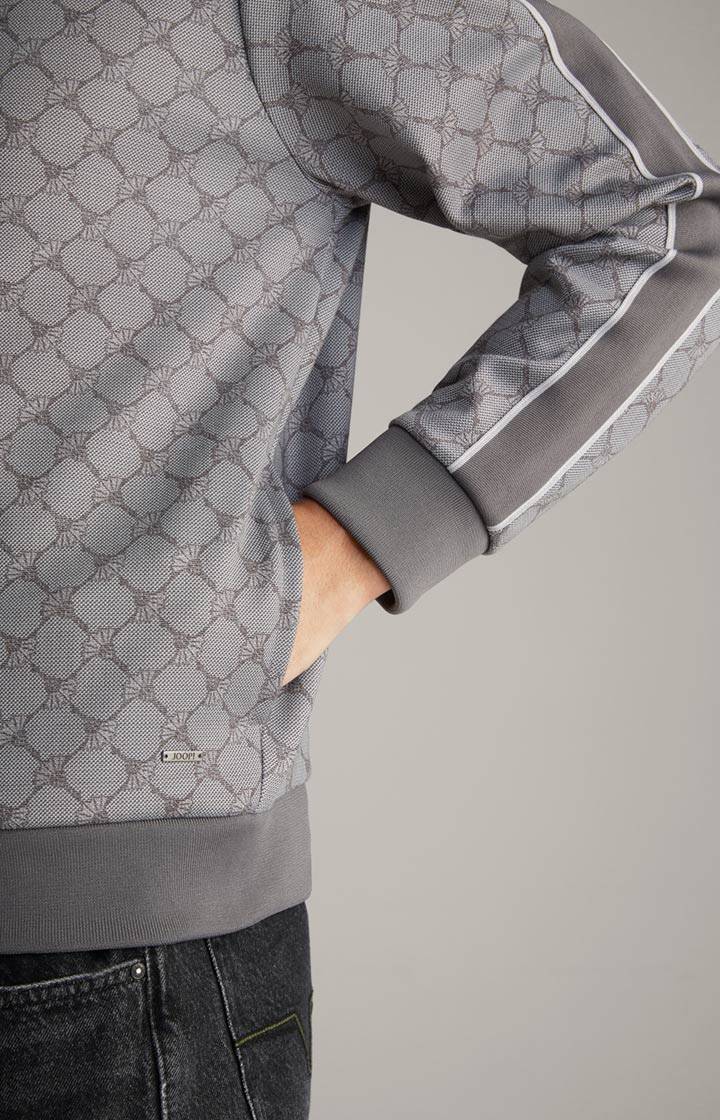 Joop Cornflower-Sweatjacke Tayfun in Grau gemustert Riesige Rabatte