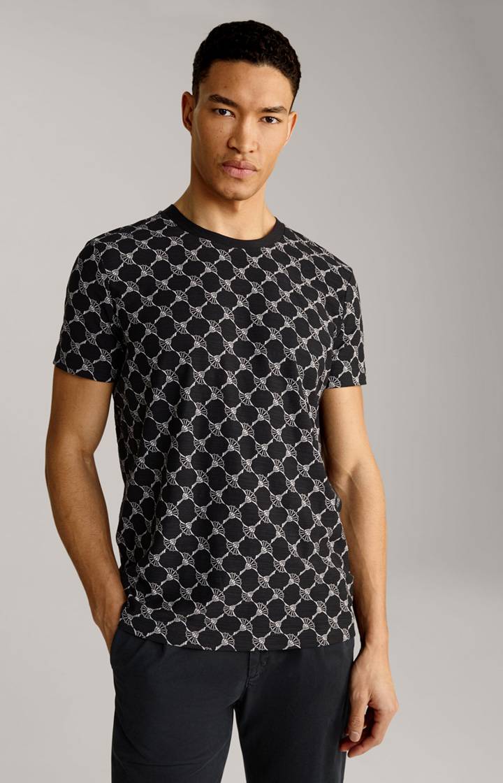 Joop Cornflower-T-Shirt Tyron in Schwarz gemustert Kostenloser Versand international