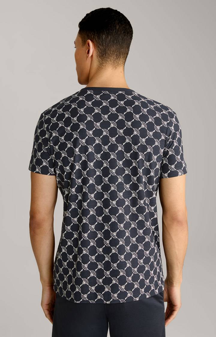 Joop Cornflower-T-Shirt Tyron in Navy gemustert Speichern exportieren