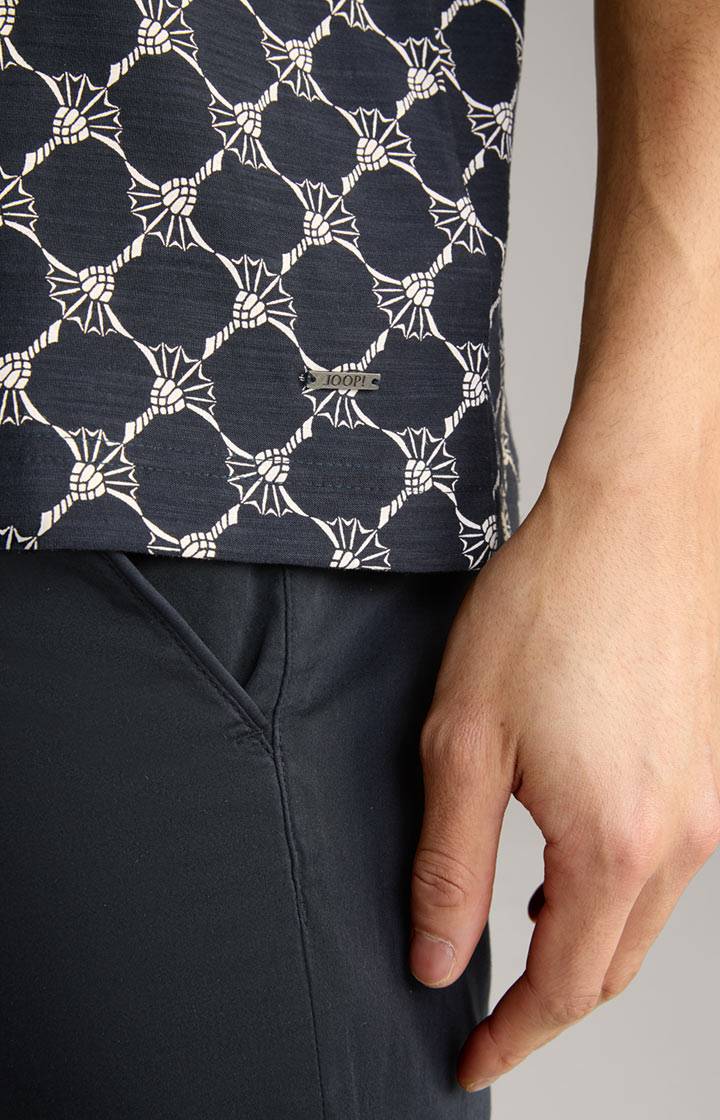 Joop Cornflower-T-Shirt Tyron in Navy gemustert Speichern exportieren