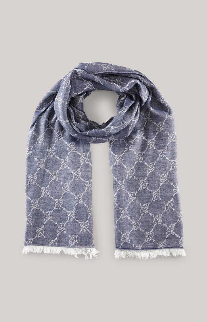 Joop Cornflower Schal Ferdis in Navy/Silbergrau 50% Rabatt für begrenzte Zeit