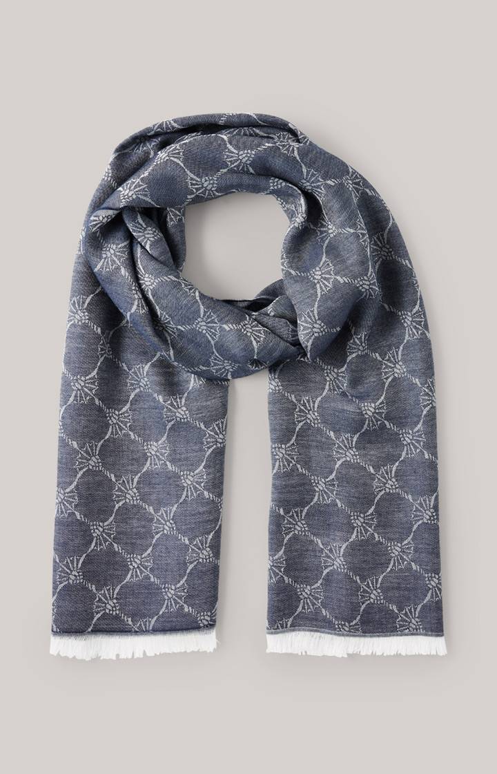 Joop Cornflower Schal Ferdis in Navy/Silbergrau 50% Rabatt für begrenzte Zeit