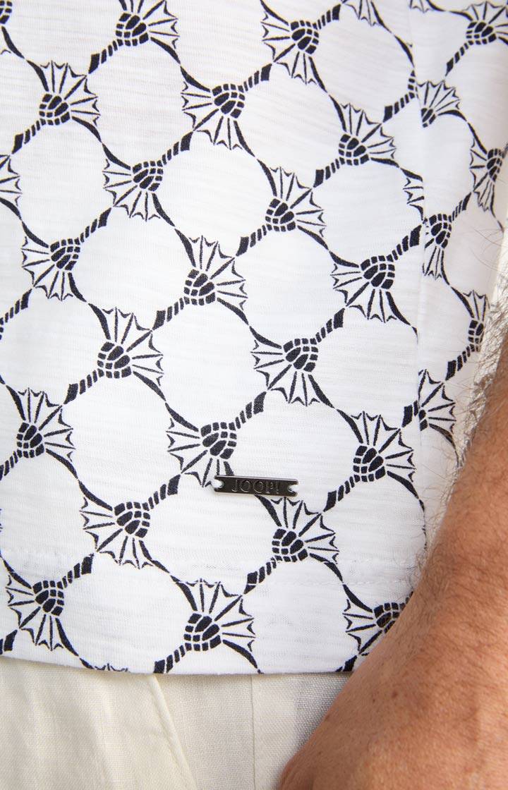 Joop Cornflower-T-Shirt Tyron in Weiß gemustert Outlet