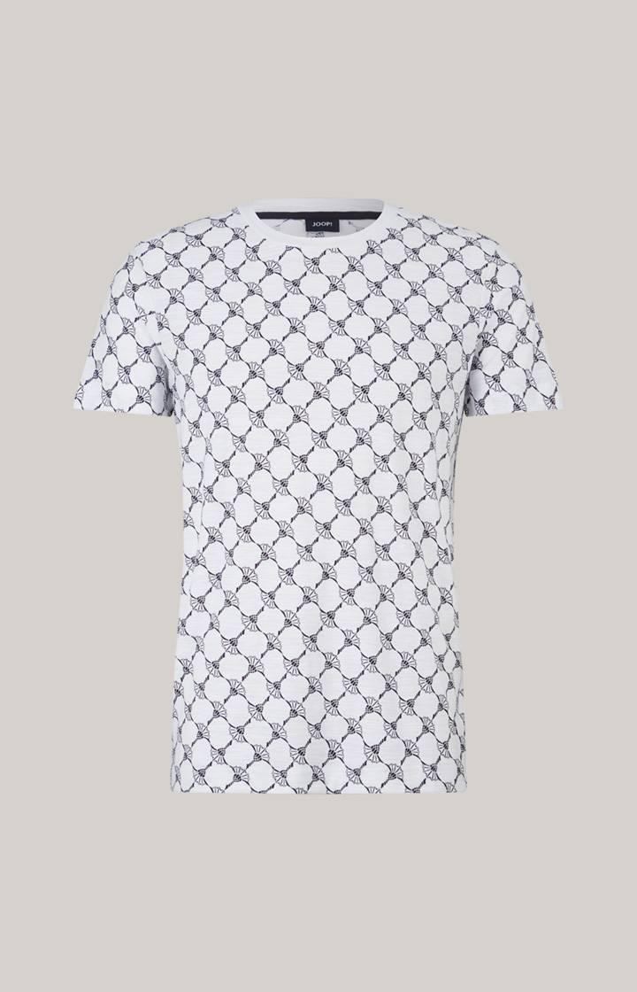 Joop Cornflower-T-Shirt Tyron in Weiß gemustert Outlet