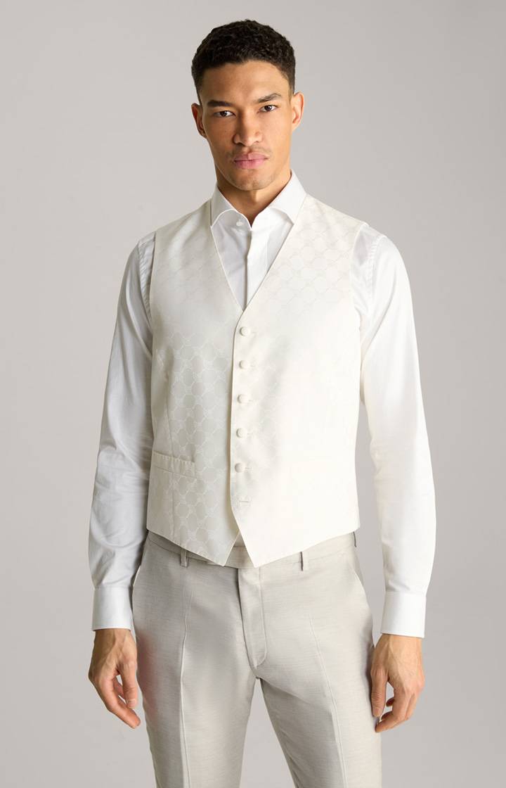 Joop Cornflower-Weste Weazer in Offwhite gemustert Fabrikpreis