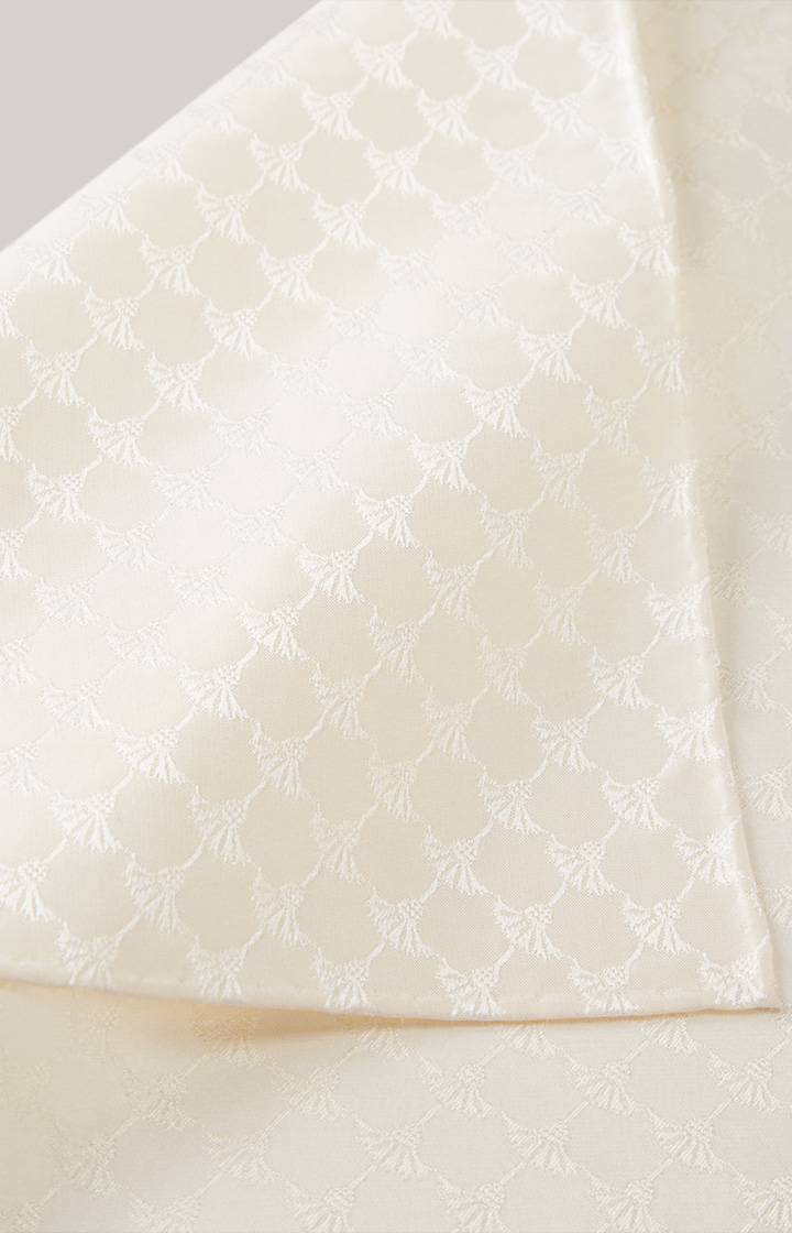Joop Cornflower Seiden-Einstecktuch in Creme gemustert Rabatt