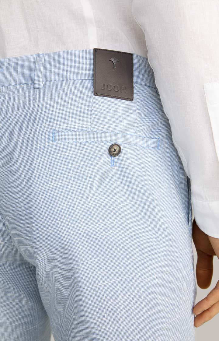 Joop Leinenmix-Chino Hank in Blau/Weiß gemustert Zeitlich begrenztes Angebot