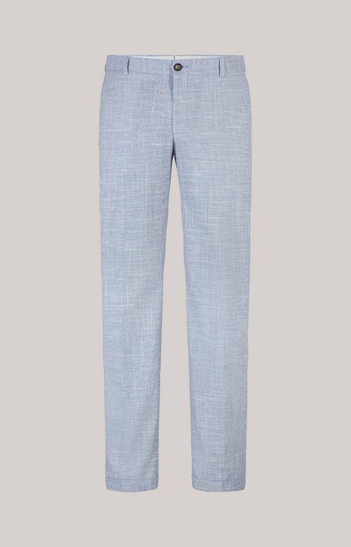 Joop Leinenmix-Chino Hank in Blau/Weiß gemustert Zeitlich begrenztes Angebot