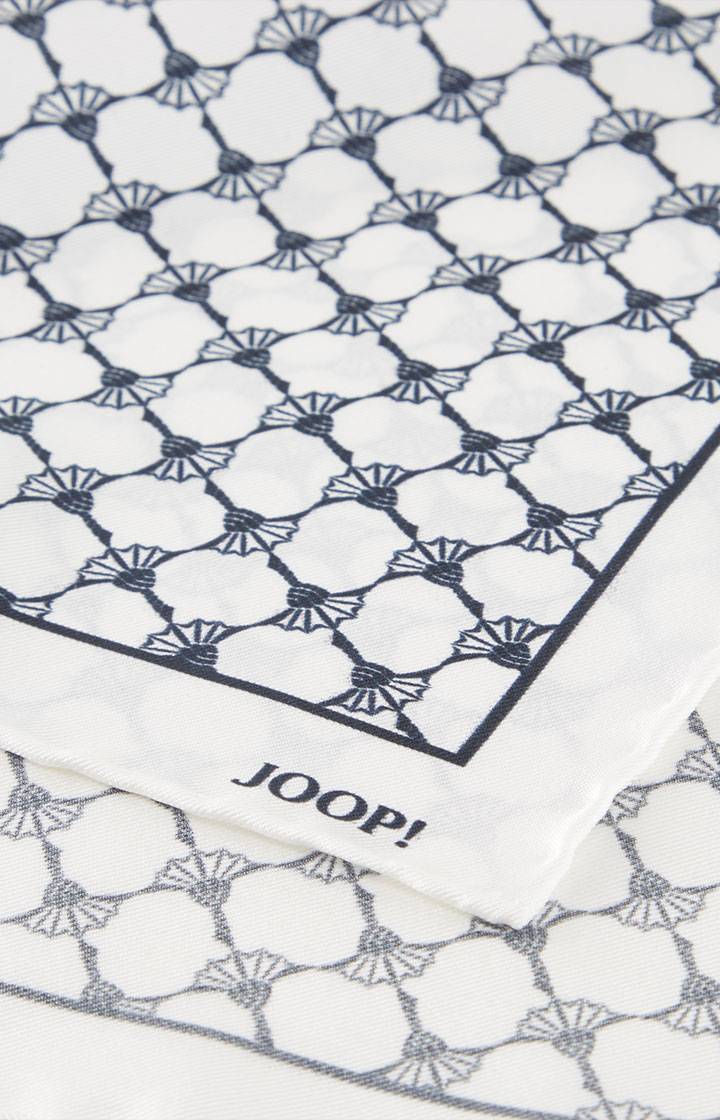 Joop Cornflower Seiden-Einstecktuch in Offwhite/Dunkelblau Große Rabatte