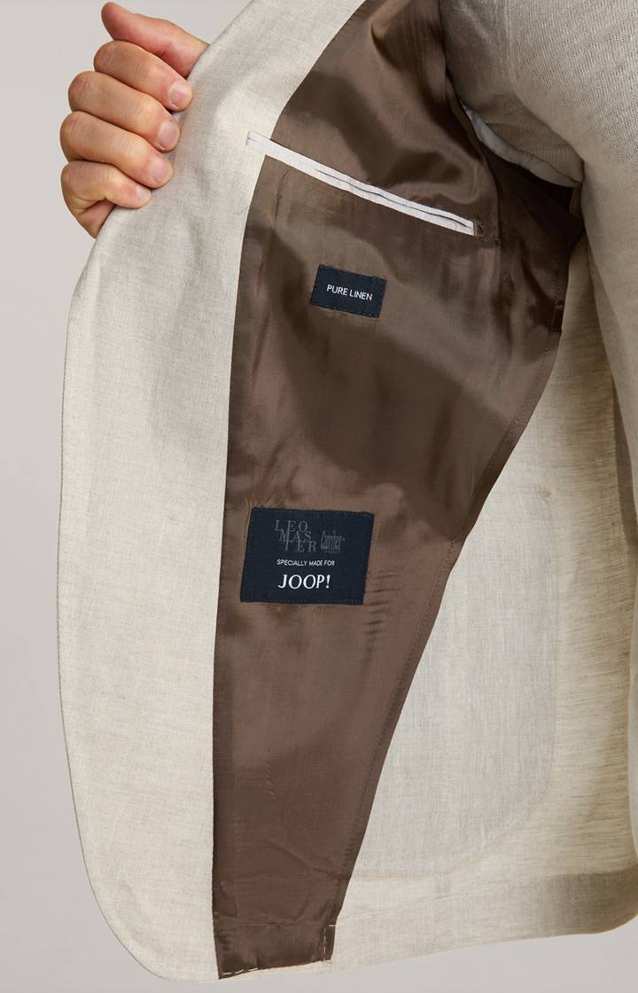 Joop Leinen-Sakko Hoverest in Beige meliert Tägliche Deals