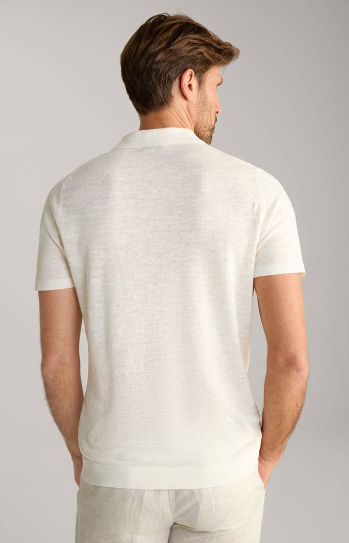 Joop Leinenmix-Poloshirt Malioso in Offwhite Sonderangebote