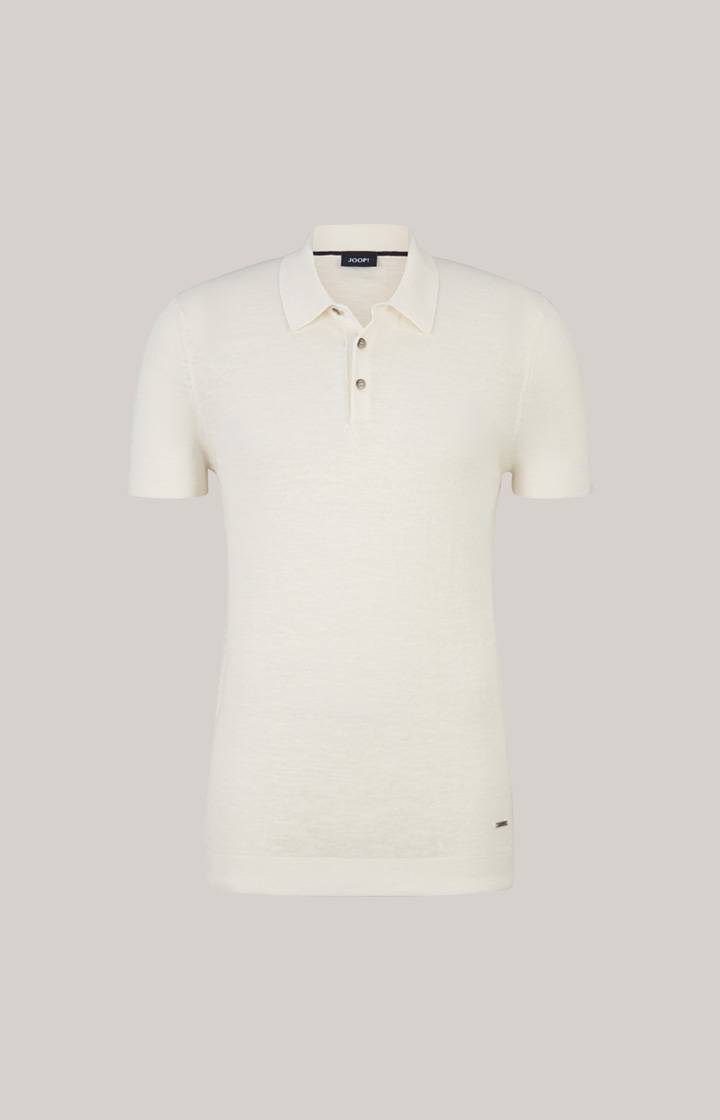 Joop Leinenmix-Poloshirt Malioso in Offwhite Sonderangebote