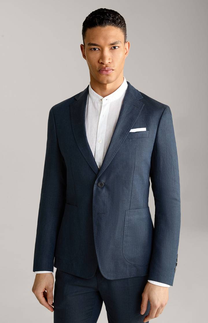 Joop Leinen-Sakko Hoverest in Navy meliert Neueste Stile