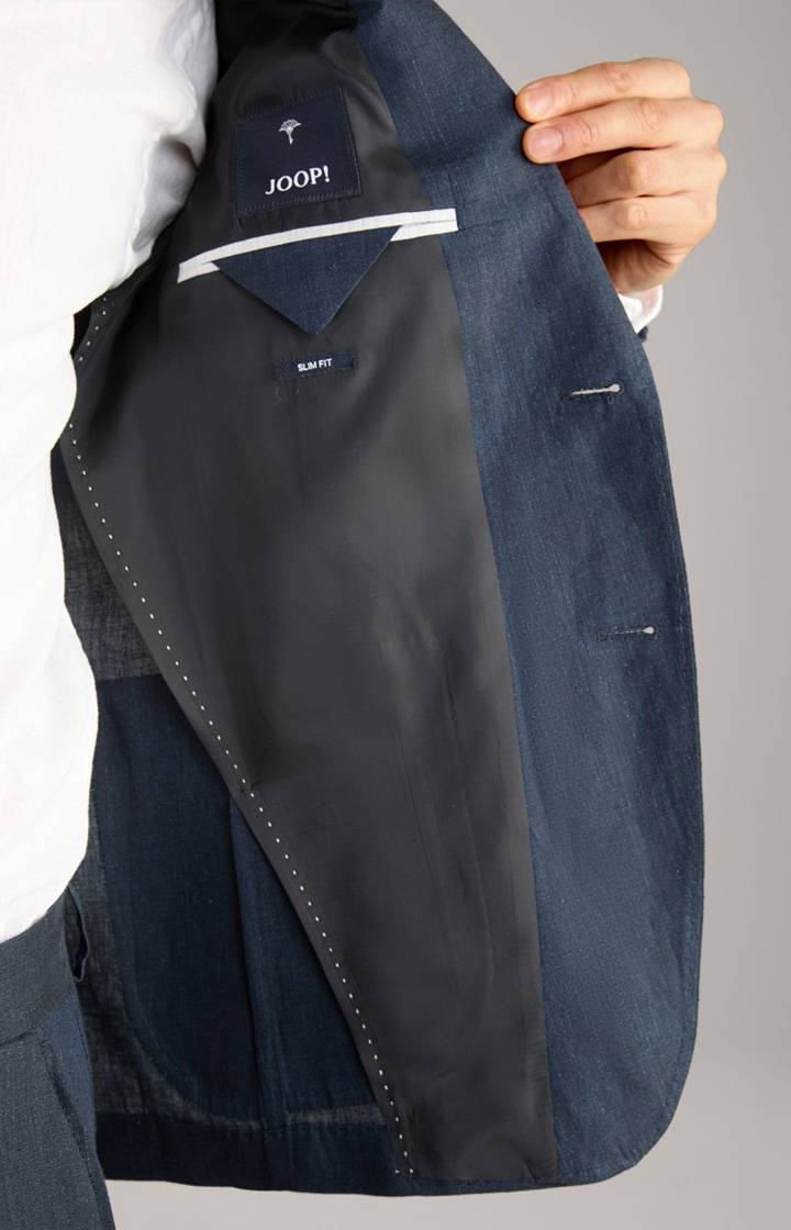 Joop Leinen-Sakko Hoverest in Navy meliert Neueste Stile