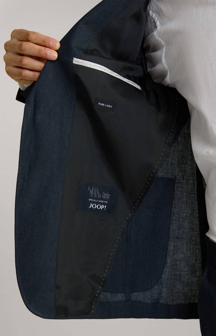 Joop Leinen-Sakko Hoverest in Navy meliert Neueste Stile