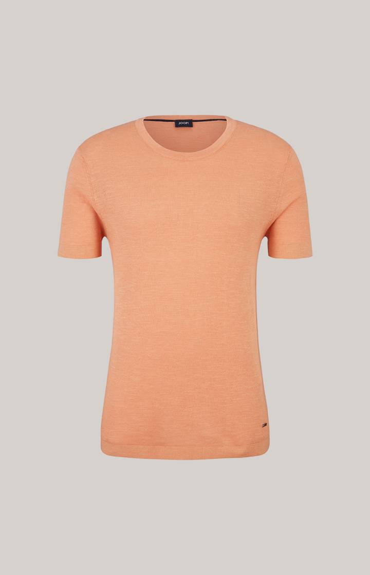 Joop Leinenmix-T-Shirt Maroso in Orange Zeitbegrenzte Promotion