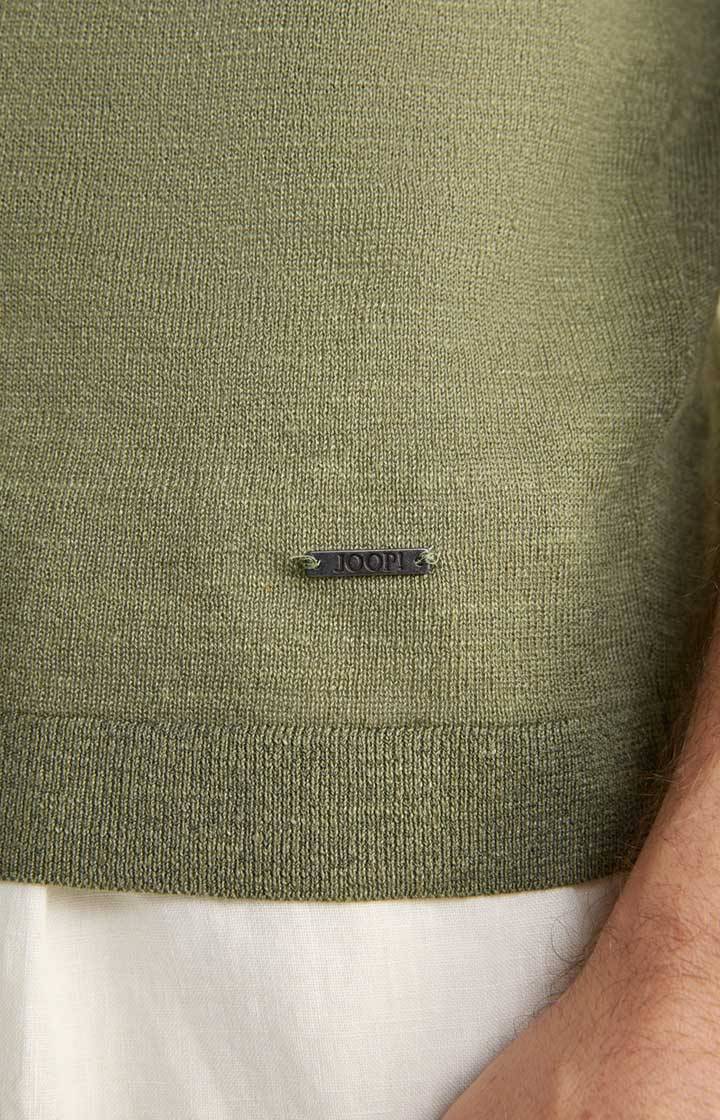 Joop Leinenmix-T-Shirt Maroso in Oliv Nur für heute