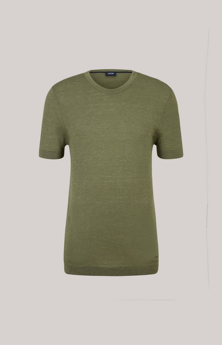 Joop Leinenmix-T-Shirt Maroso in Oliv Nur für heute