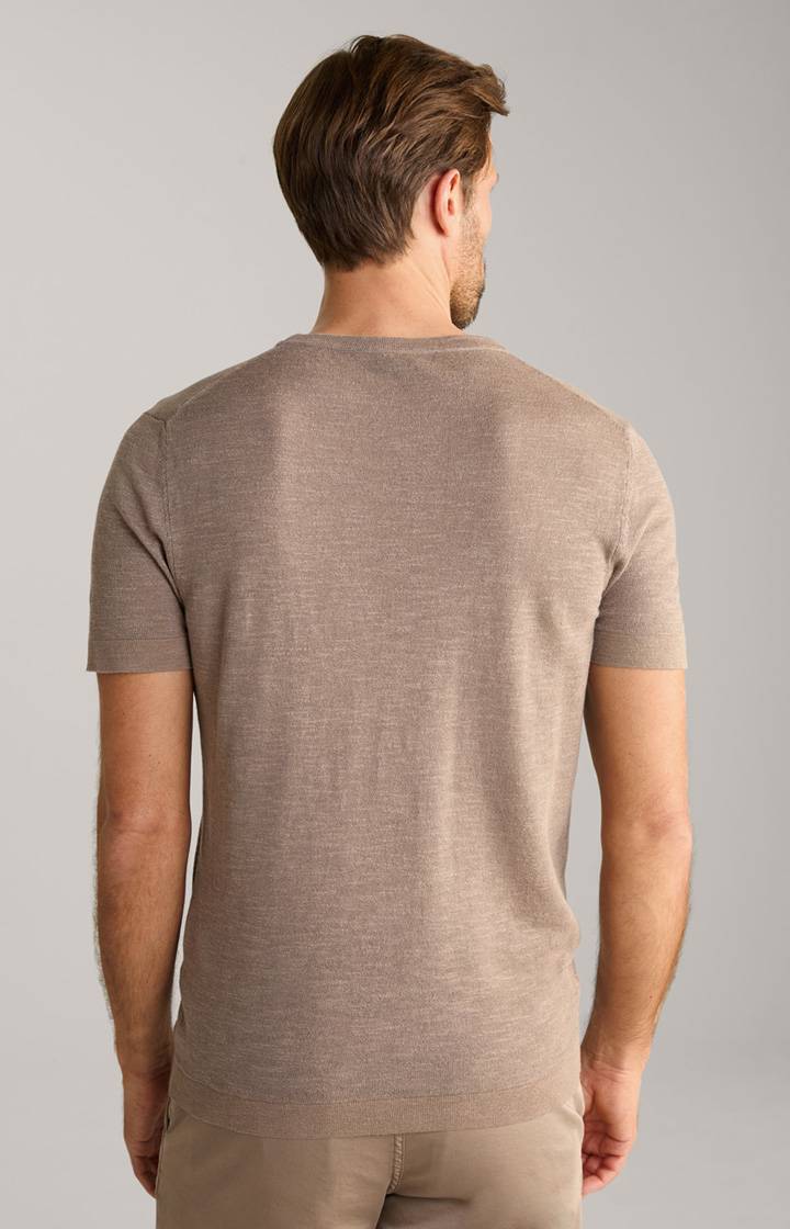 Joop Leinenmix-T-Shirt Maroso in Braun Kostenloser Versand international