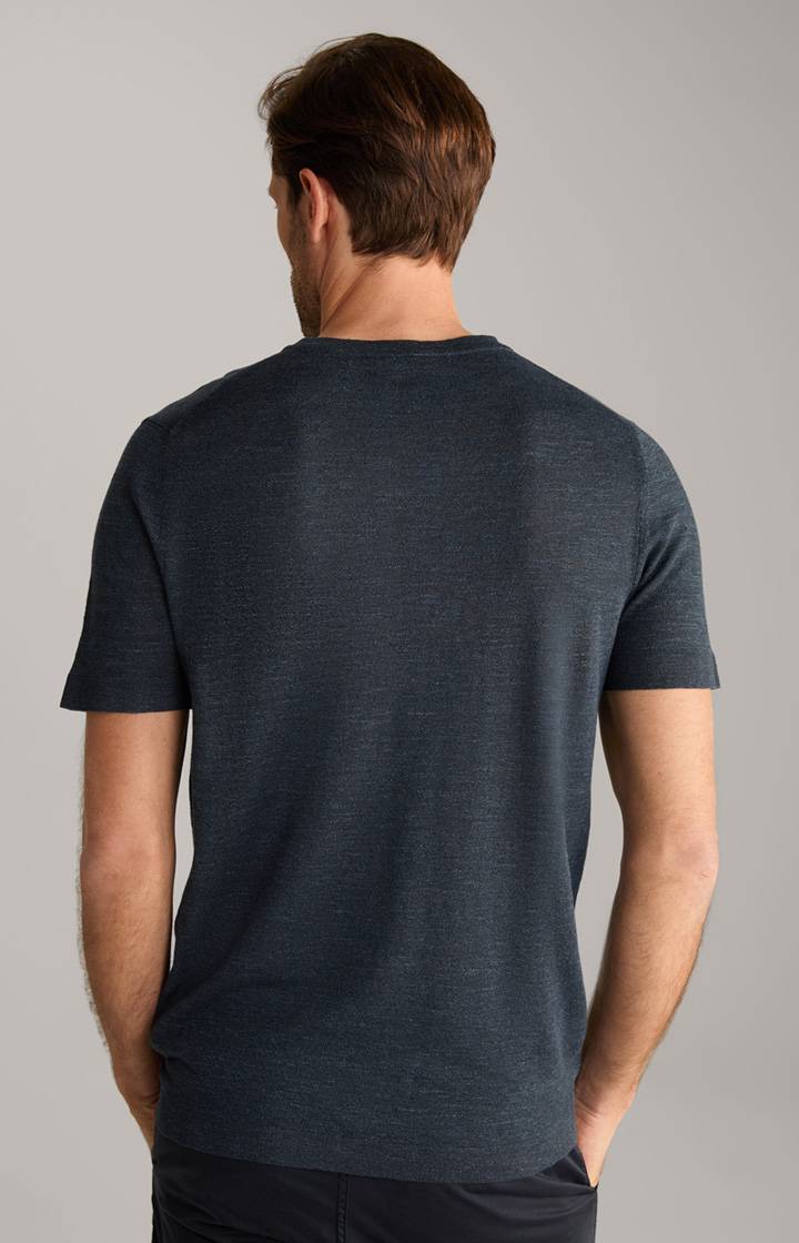 Joop Leinenmix-T-Shirt Maroso in Dunkelblau Black Friday Preise
