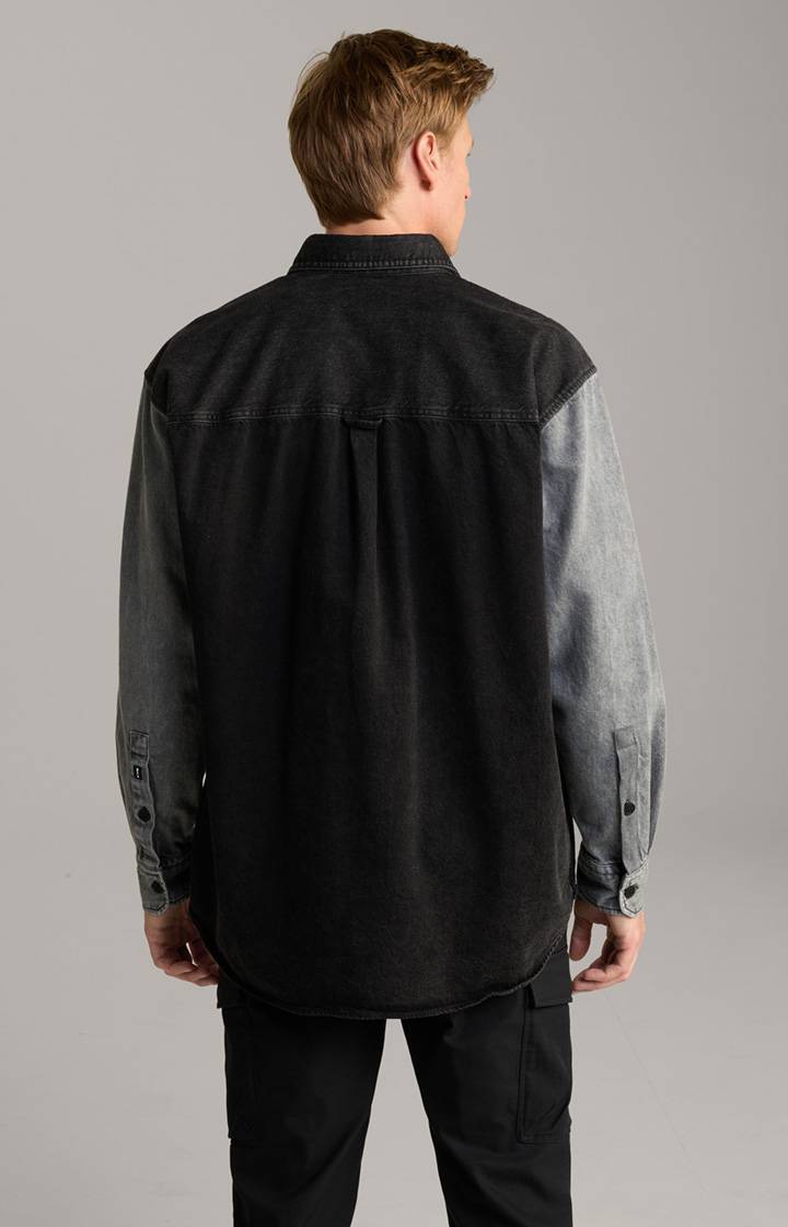 Joop Jeans-Hemd Hawes in Schwarz/Blau 2025