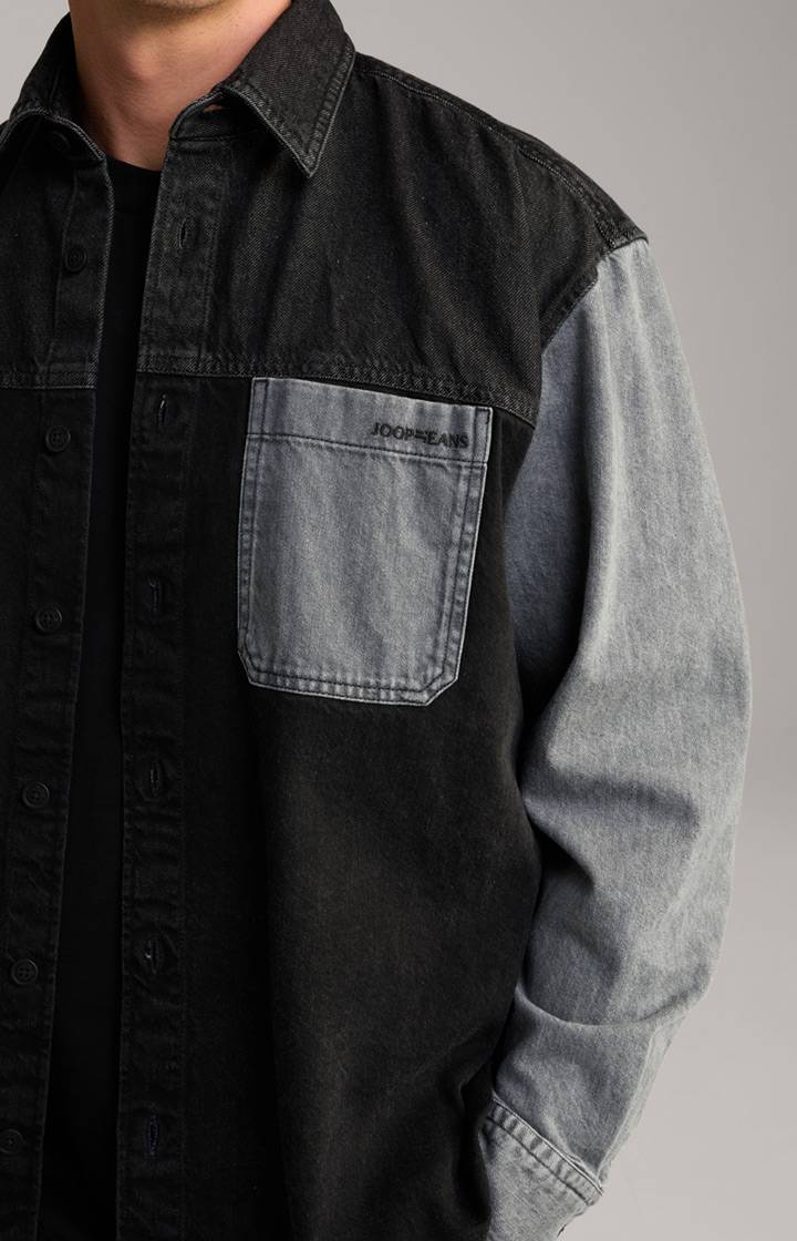 Joop Jeans-Hemd Hawes in Schwarz/Blau 2025