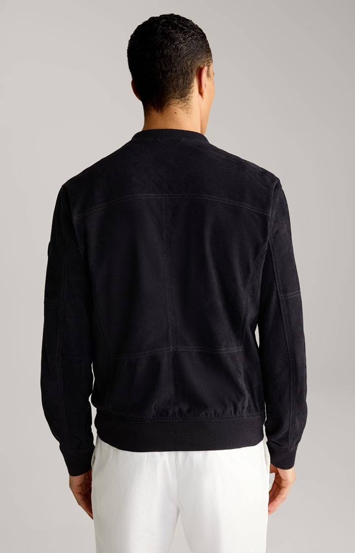 Joop Ziegenvelours-Lederjacke Pios in Navy Bestseller