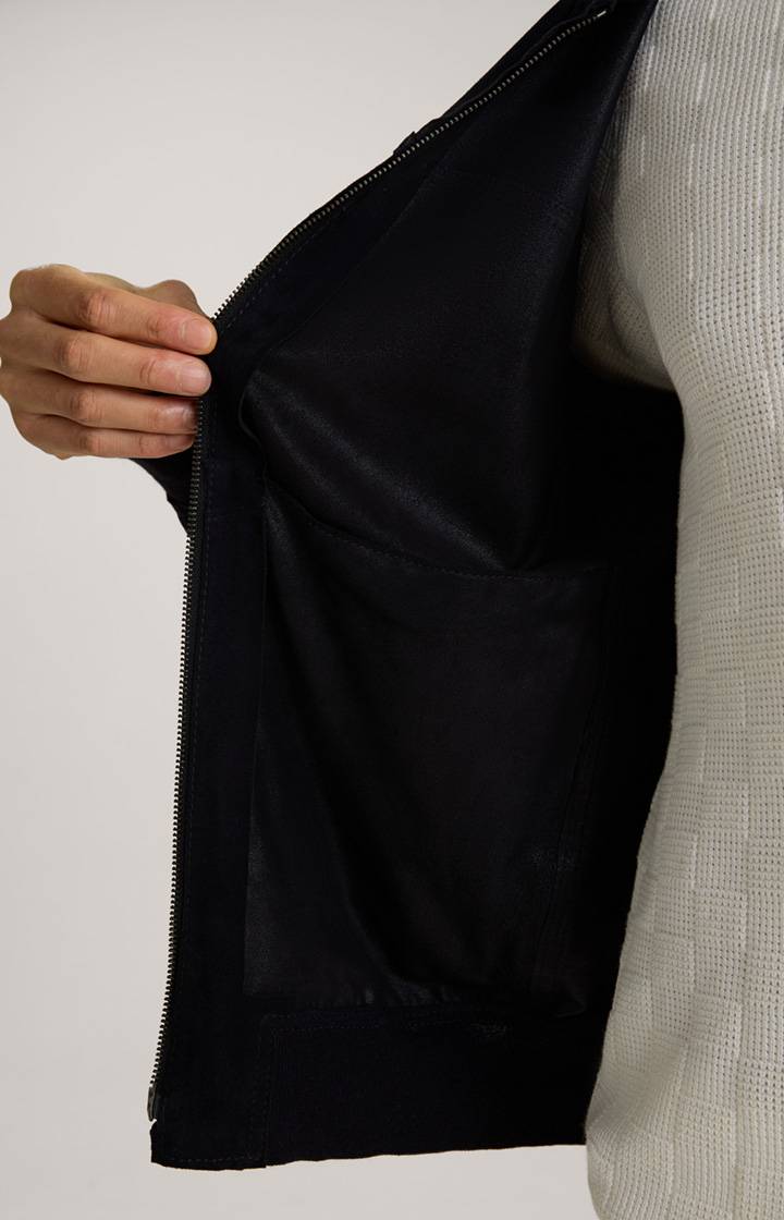 Joop Ziegenvelours-Lederjacke Pios in Navy Bestseller