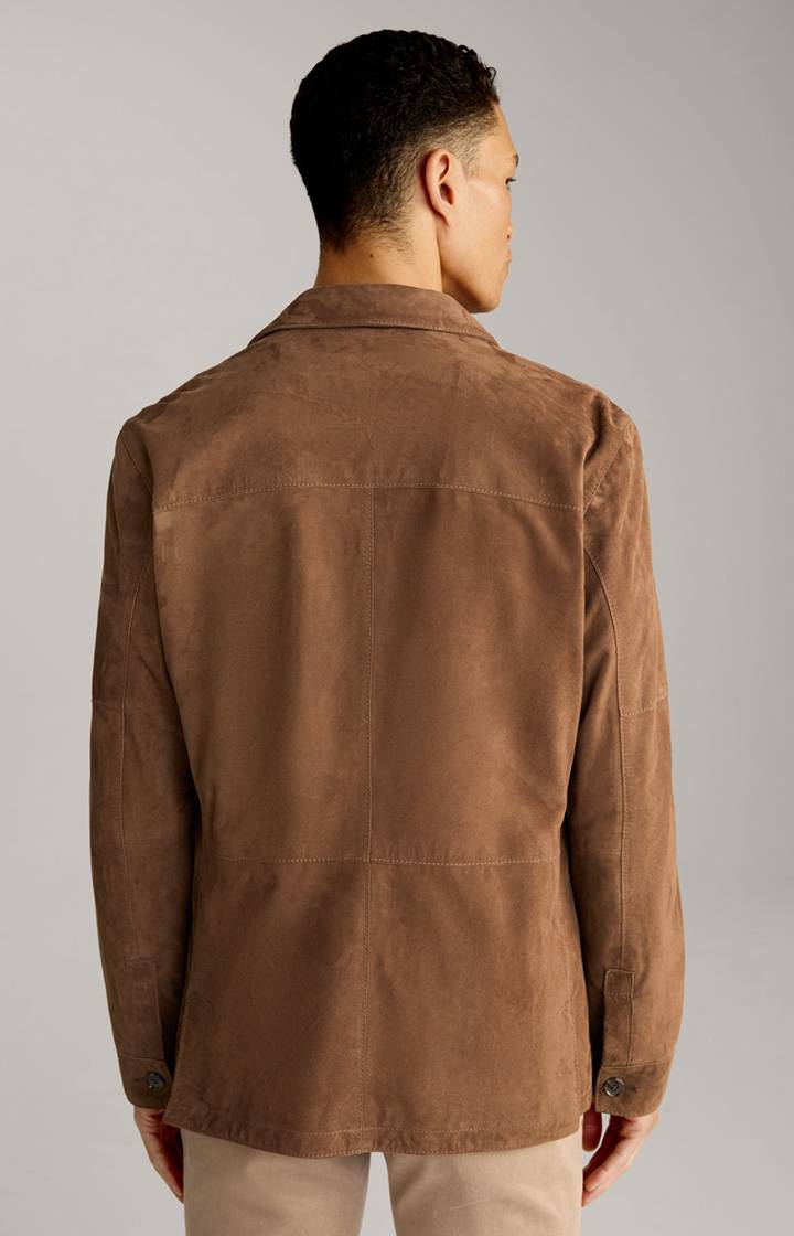 Joop Velours-Lederjacke Zag in Braun Riesige Ersparnisse