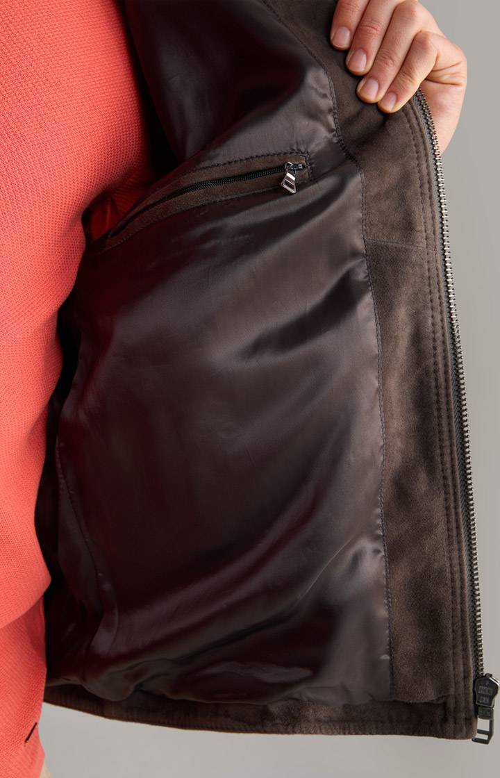 Joop Lederjacke Avik in Braun Kostenlose Rückgabe