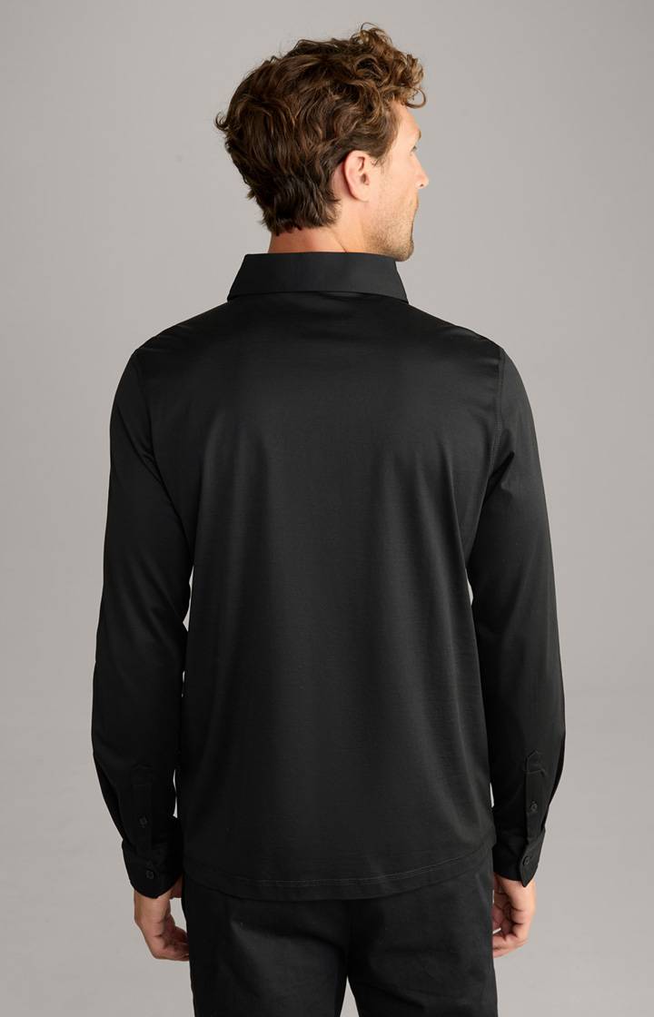 Joop Langarm-Poloshirt Baldwin in Schwarz Begrenztes Angebot
