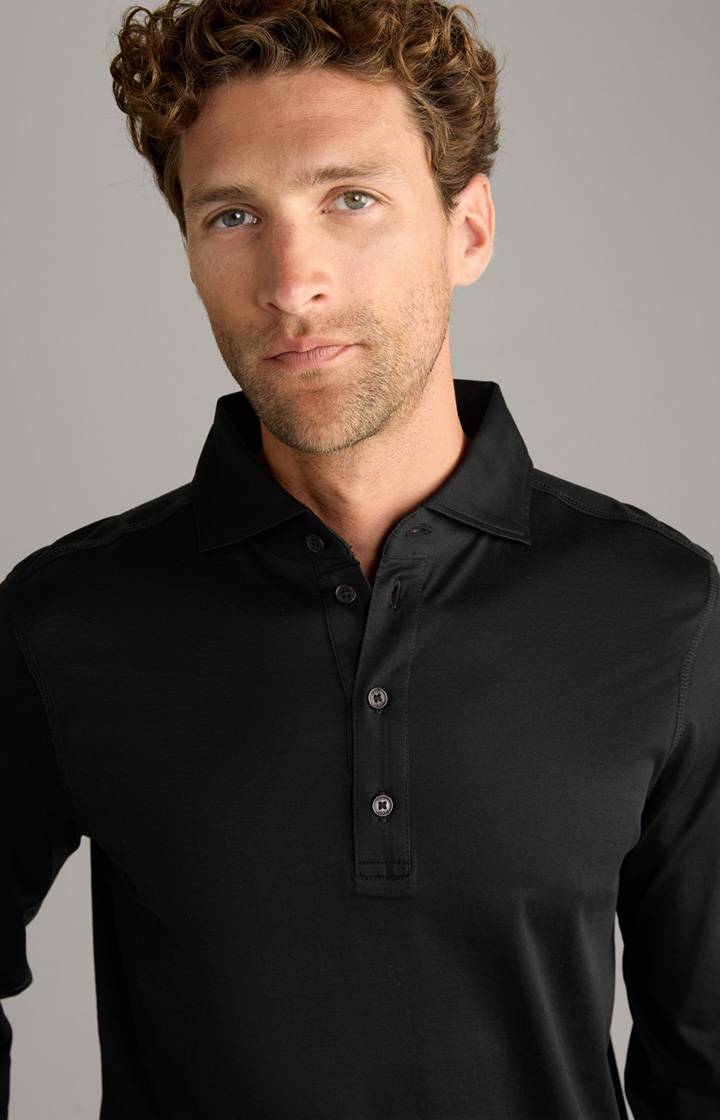 Joop Langarm-Poloshirt Baldwin in Schwarz Begrenztes Angebot