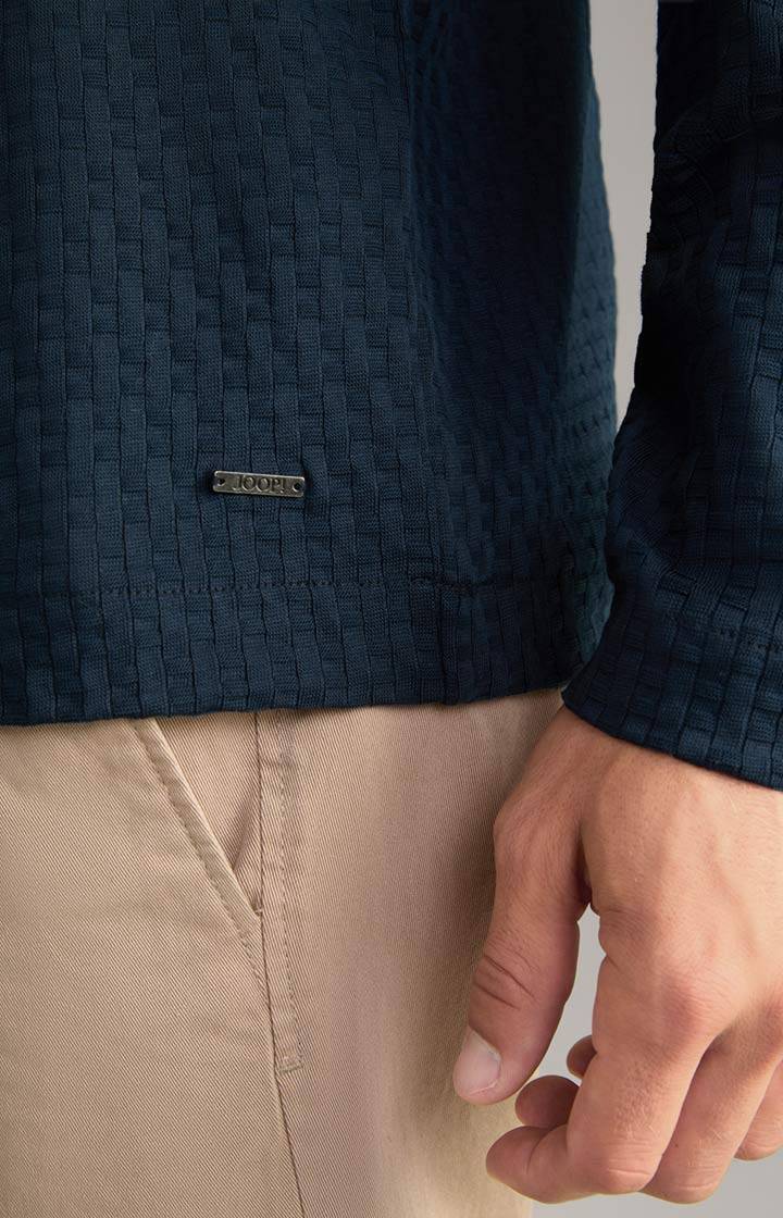 Joop Polo-Longsleeve Balian in Navy Online Shopping