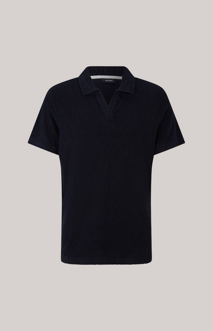 Joop Frottee-Polohemd Piero in Navy strukturiert Black Friday