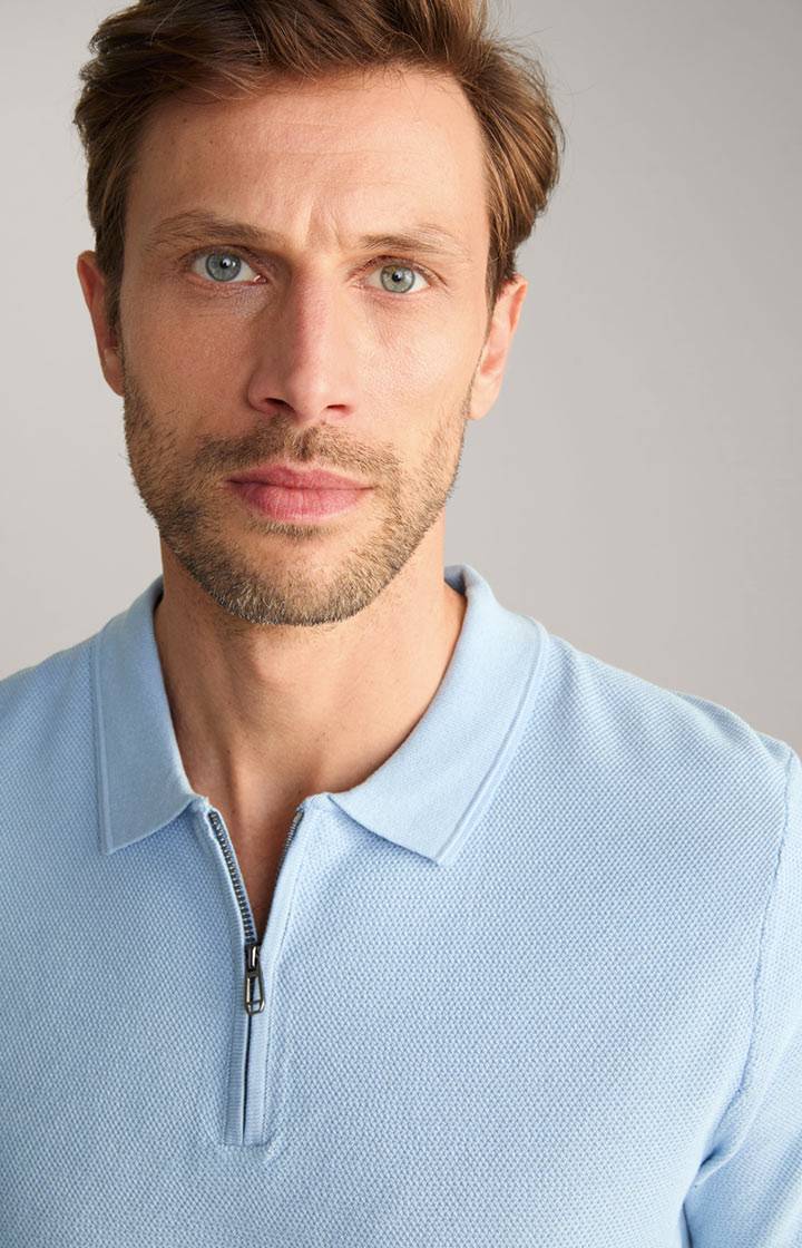 Joop Baumwoll-Poloshirt Vancro in Hellblau Vatertagsangebot
