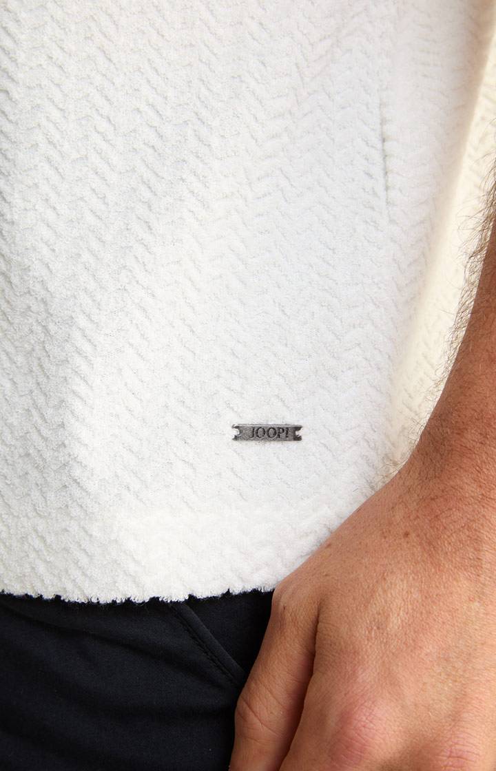 Joop Frottee-Polohemd Piero in Creme strukturiert Jubiläumsangebot