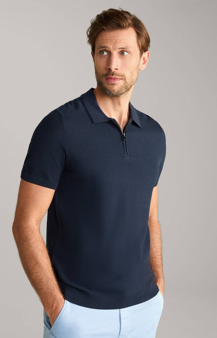 Joop Baumwoll-Poloshirt Vancro in Navy Räumungsverkauf