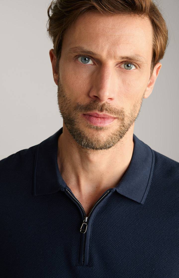 Joop Baumwoll-Poloshirt Vancro in Navy Räumungsverkauf