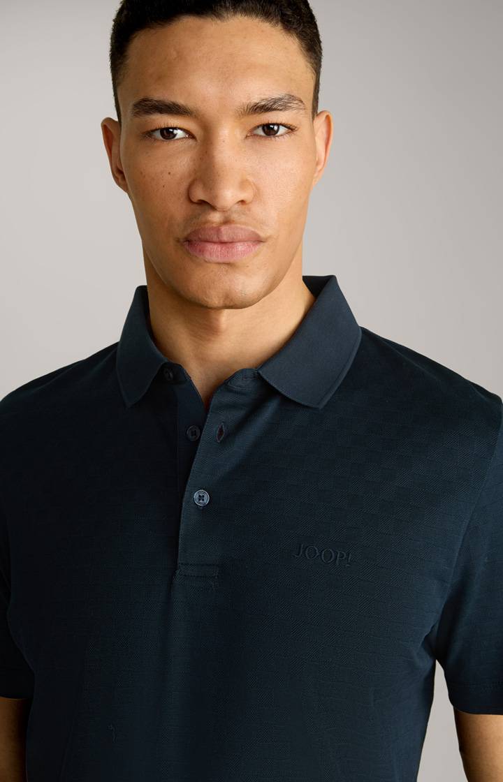 Joop Poloshirt Pacey in Navy strukturiert Kauf eins, bekomm eins gratis