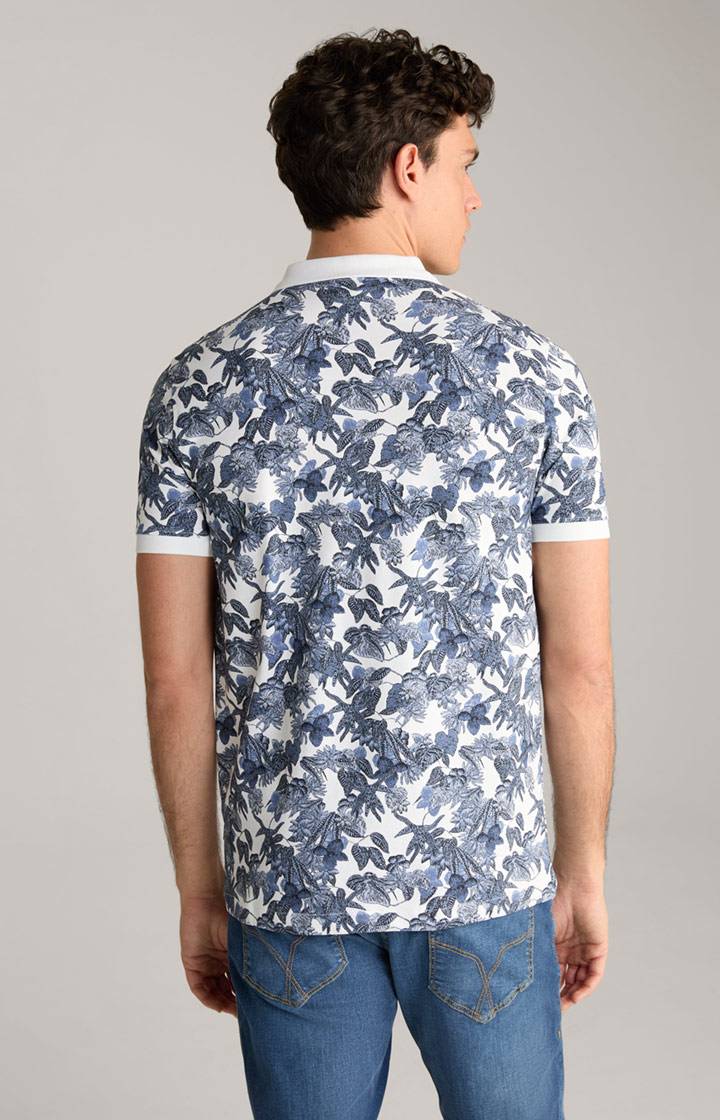 Joop Poloshirt Perez in Blau/Weiß gemustert Tägliche Deals